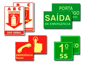 acessórios para condomínio - Placas Fotoluminescentes - 2