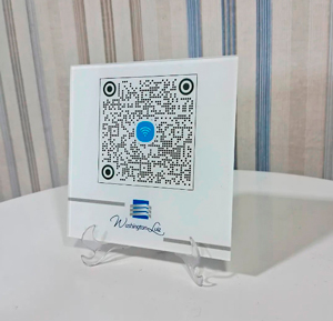 9992 Placa QR Code em Acrílico Estampado