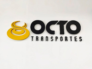 9996 Logo e Letras em Chapa Galvanizada